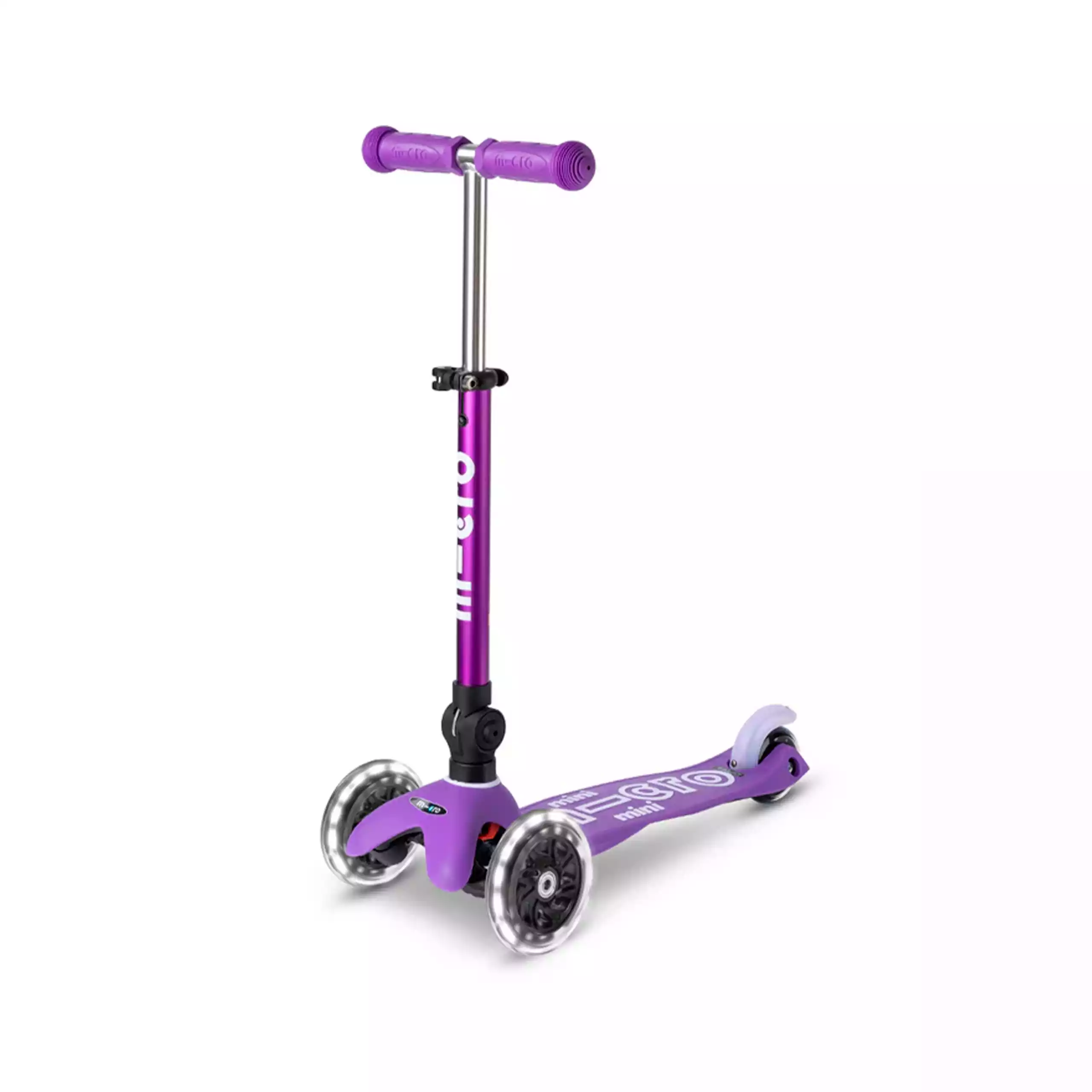 scooter micro purple MINI DELUXE FOLDABLE LED Purple
