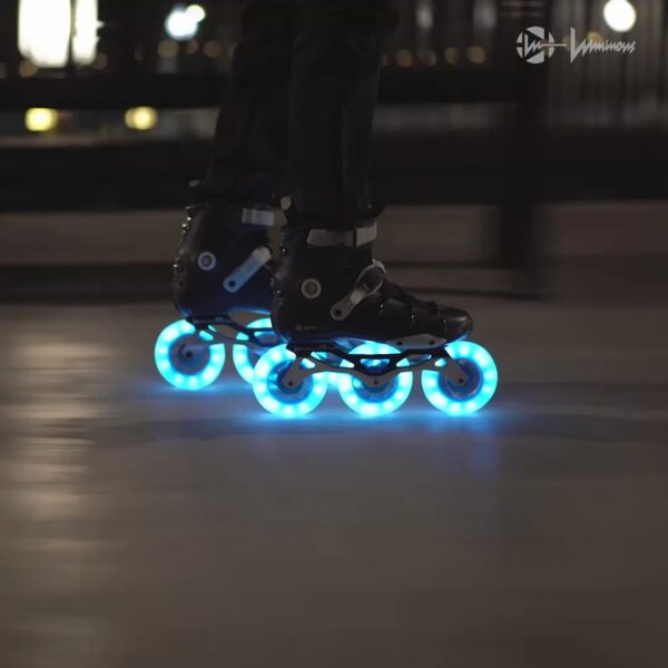 LUMINOUS LED WHEELS - BLUE OCEAN (Pack de 3)